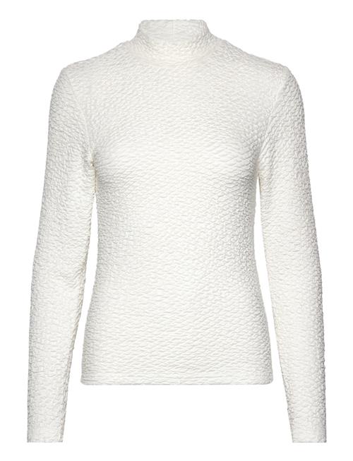 Slfginny Ls High Neck Top Noos Selected White