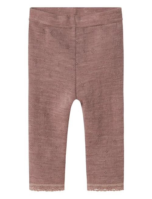 Nbfwang Wool Needle Legging Solid Noos Name It Pink