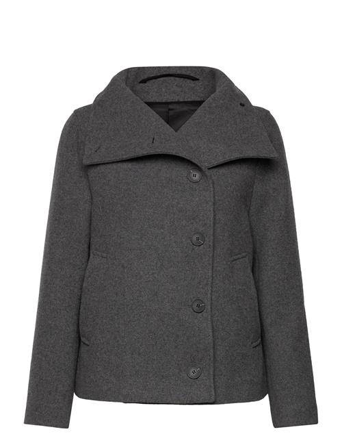 Slfzoe Wool Jacket Selected Grey