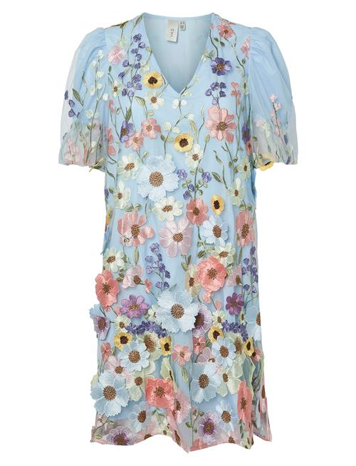 Yasflowering Ss Dress New - Show YAS Blue