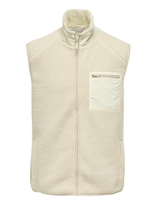 Onsdallas Life Sherpa Vest Otw Vd ONLY & SONS Cream