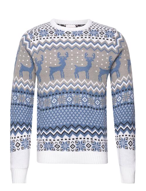 The Traditional Christmas Sweater Blue Happy Seasons Blue