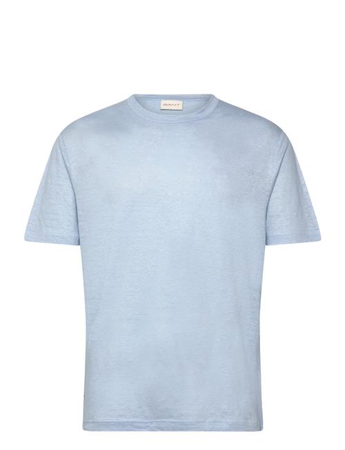 Linen Ss T-Shirt GANT Blue