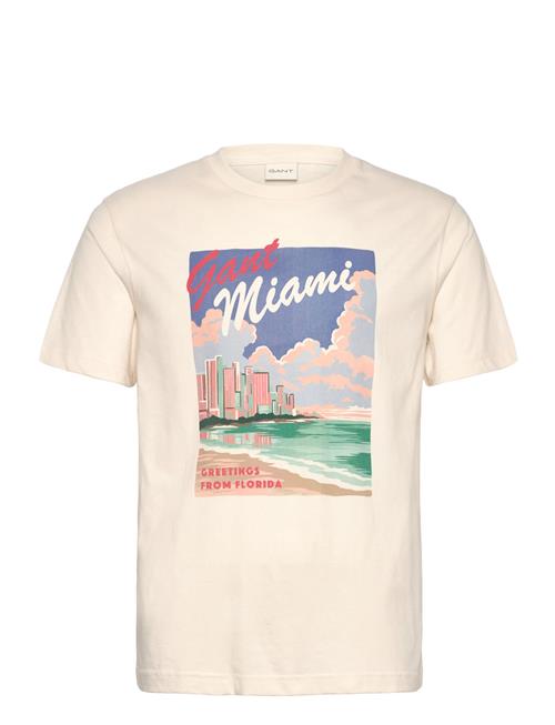 Graphic T-Shirt GANT Cream