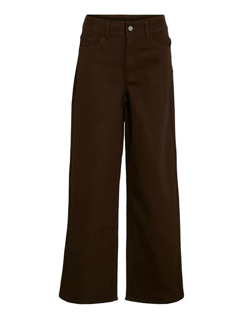 Vichia Solid Hw Jeans Vila Brown