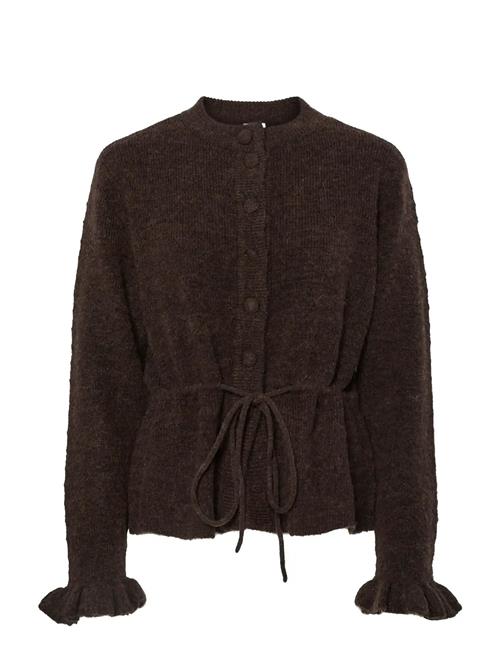 Yasthellis Ls Knit Cardigan S. YAS Brown