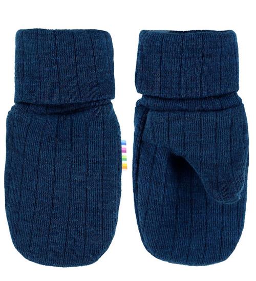 Joha Luffer - Uld - Rib - Mørk Turkis