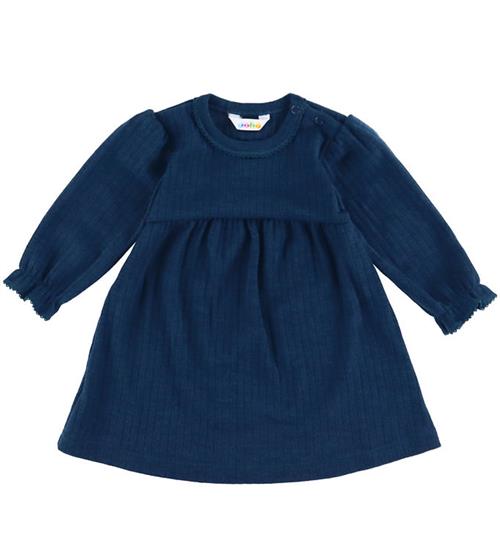 Joha Kjole - Uld - Rib - Mørk Turkis