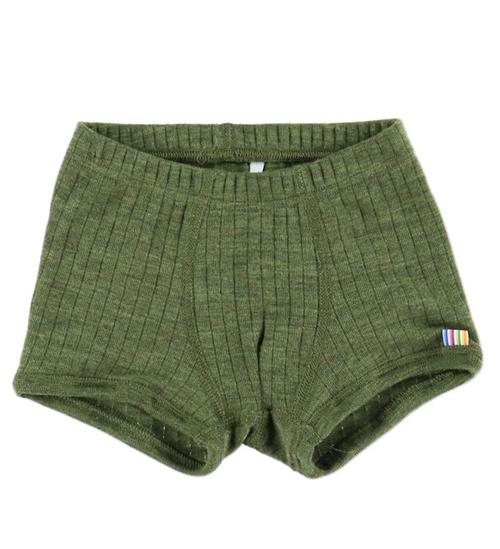 Joha Boxershorts - Uld - Rib - Mørk Oliven