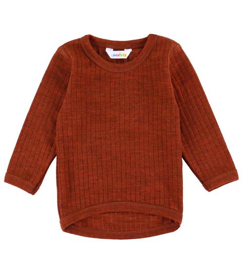 Joha Bluse - Uld - Rib - Rust