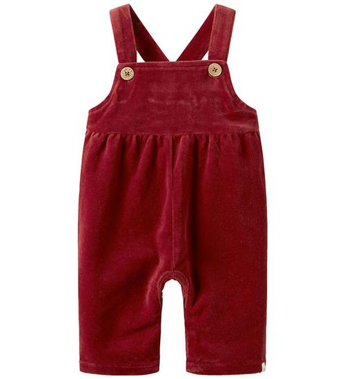 Lil' Atelier Smækbukser - Velour - NbfSaga - Red Dahlia