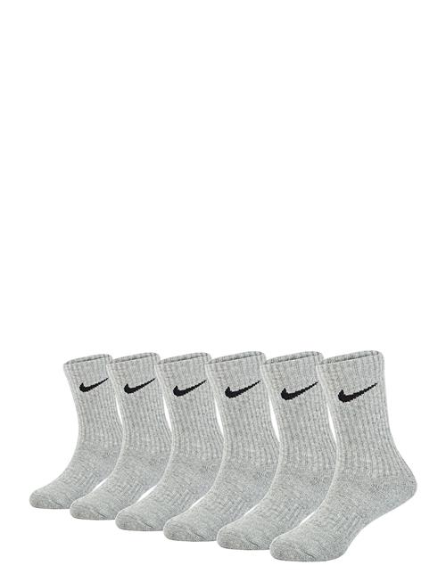6W-6Pk Crew Sock Nike Grey