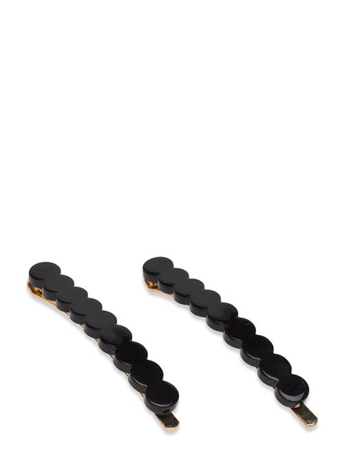 Linn Hair Pin 2 Set Black& Black Pipol's Bazaar Black