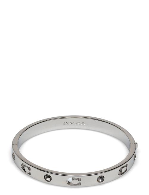 Coach Signature St Bangle Bracelet Coach Accessories Silver