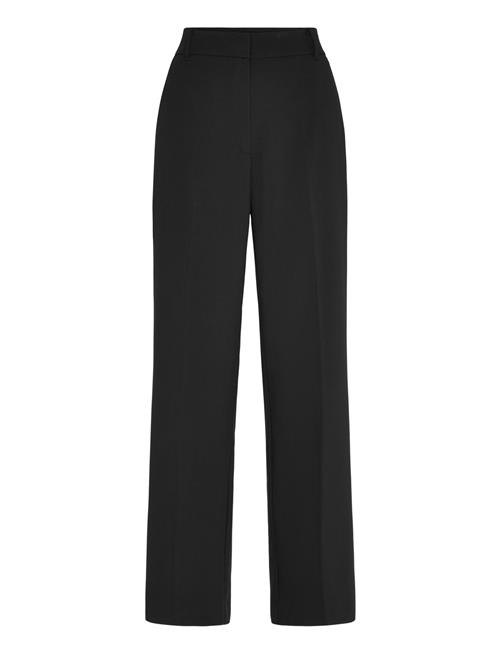 Straight Mid-Rise Trousers Mango Black