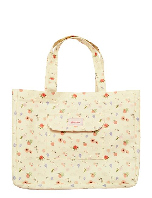 Big Canvas Totebag Roses And Shells Maanesten Cream