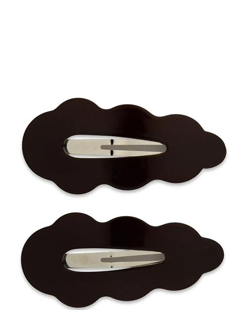 Wavy Bow Clip // 2 Pcs SUI AVA Brown