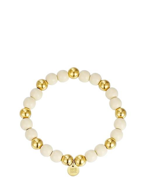 Brea Enamel 8Mm Bracelet Bud To Rose White