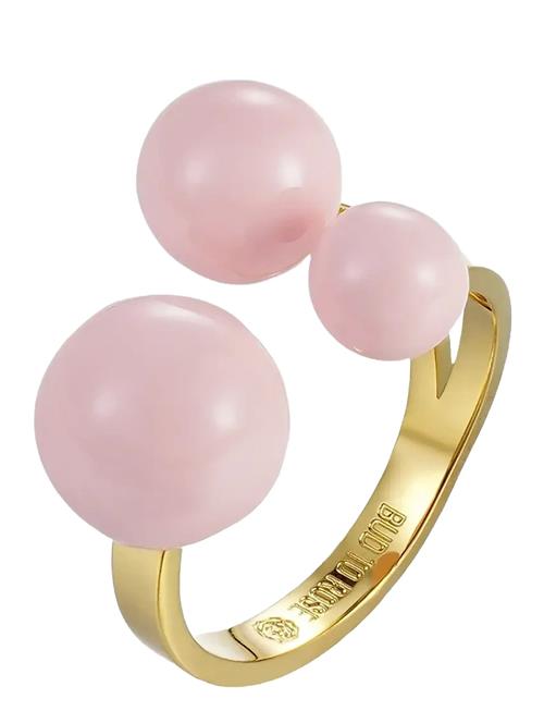 Brea Enamel Ring Bud To Rose Pink