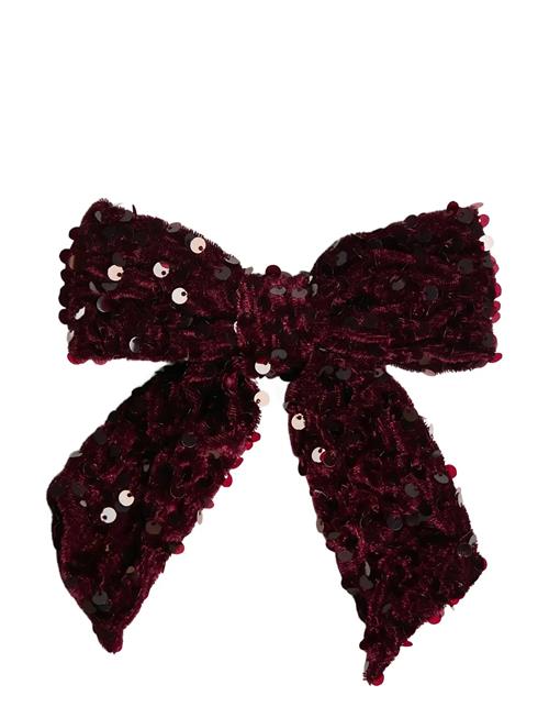 Pckam Bow Hairclip Pieces Burgundy