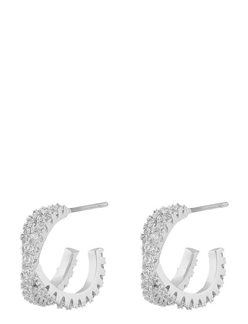 Fanny Double Oval Ear SNÖ Of Sweden Silver