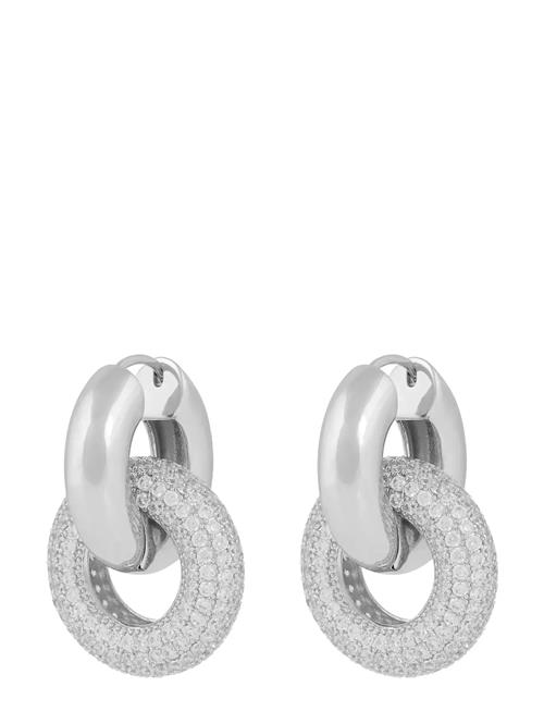 Liz Double Ring Crystal Ear SNÖ Of Sweden Silver