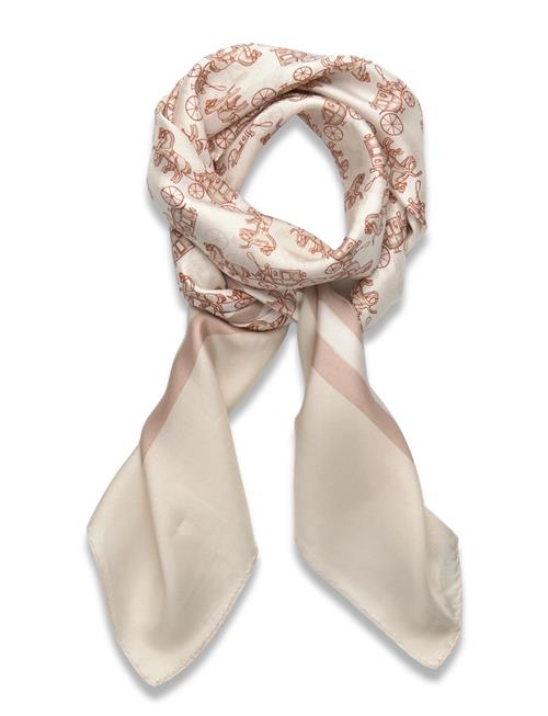 Horse & Carriage Printed Silk Square Coach Accessories Cream