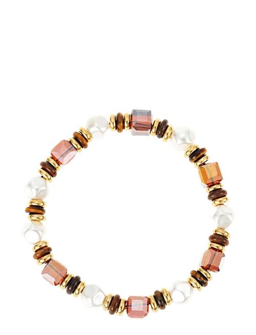 Elastic Brown Mix Bracelet By Jolima Brown