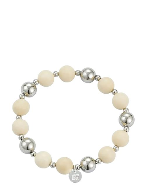 Kelly Bracelet Ivory/Silver Bud To Rose Silver