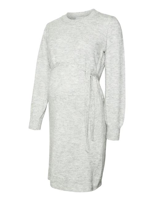 Mlnewanne L/S Abk Knit Dress A. Noos Mamalicious Grey