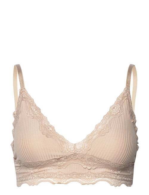 Silk Bra W/Lace Rosemunde Beige