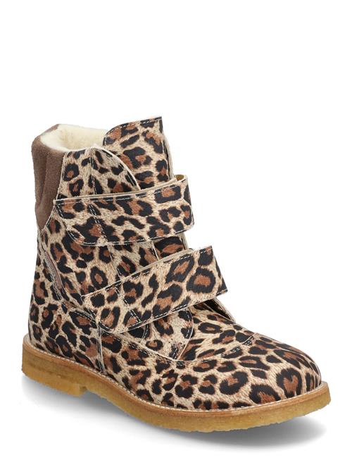 Boots - Flat - With Velcro ANGULUS Beige