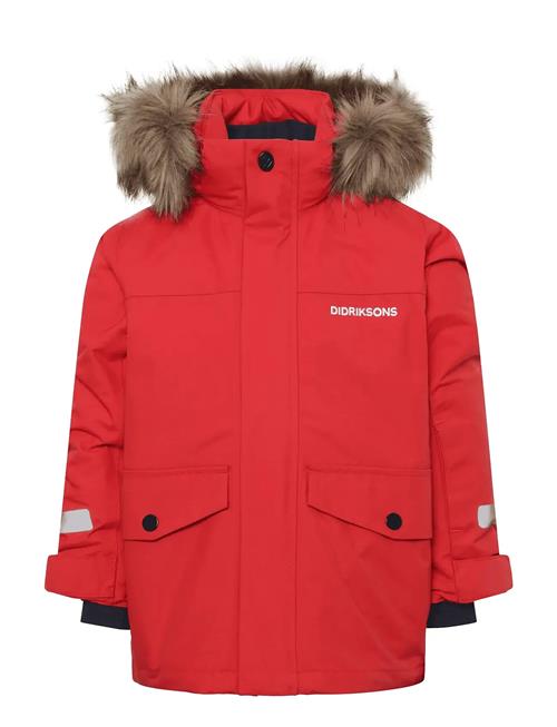 Bjärven Kids Parka 4 Didriksons Red