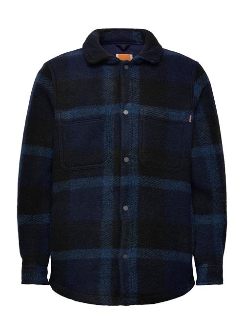 Wool Blend Shacket Timberland Navy