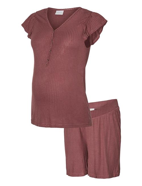 Mltrinity Lia Jrs Pyjamas Set 2F Mamalicious Burgundy