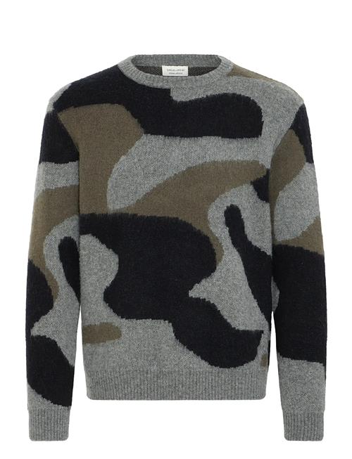 Cfesko Crew Neck Knit Casual Friday Patterned