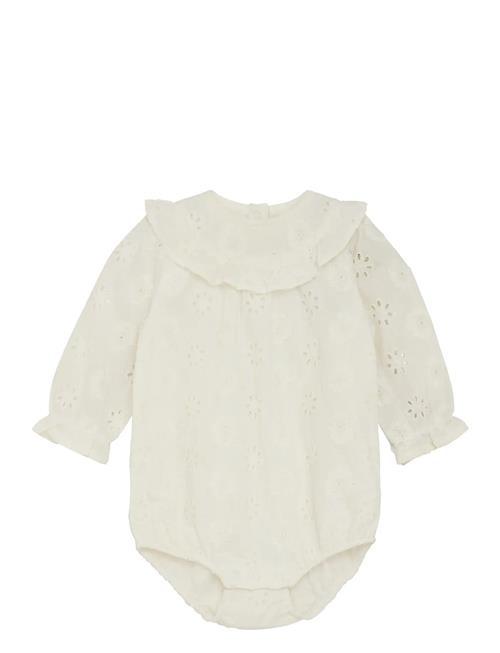 Romper Ls Woven En Fant Cream