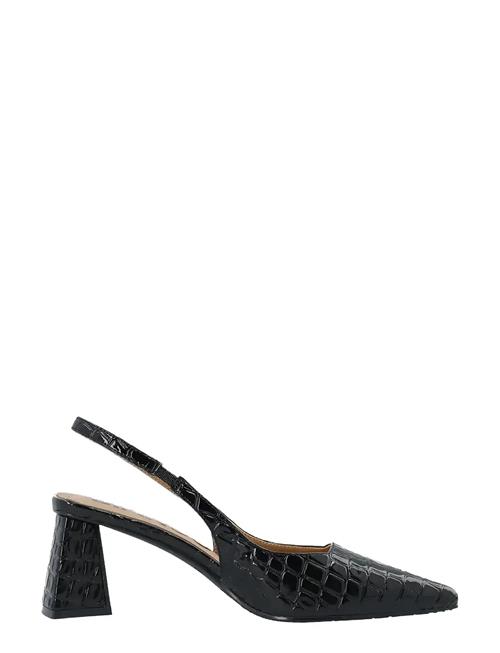 Biamaralyn Slingback Croco Patent Bianco Black