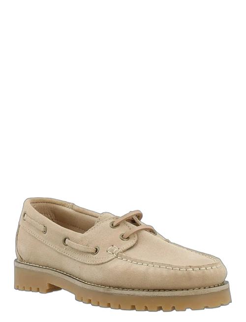 Biacapri Boat Shoe Suede Bianco Cream