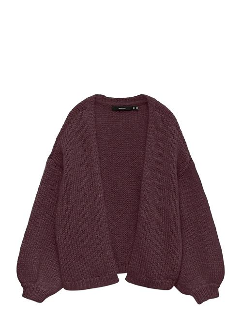 Vmmaybe Ls Open Cardigan Noos Vero Moda Burgundy