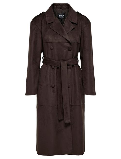 Onlbine Life Faux Suede Trenchcoat Otw ONLY Brown