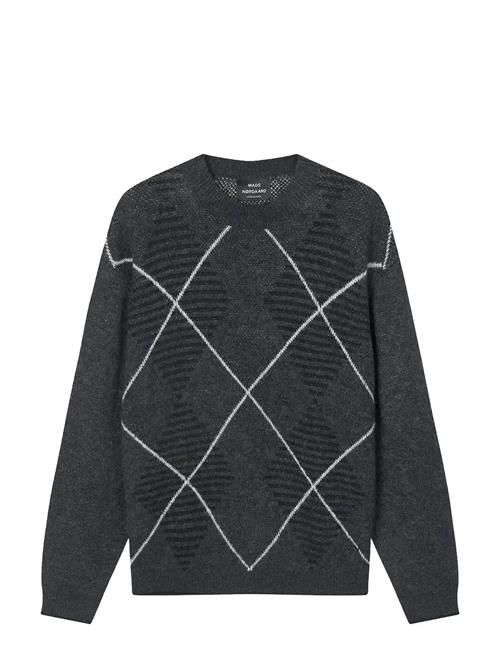 Comfy Wool Adam Argyle Knit Mads Nørgaard Grey