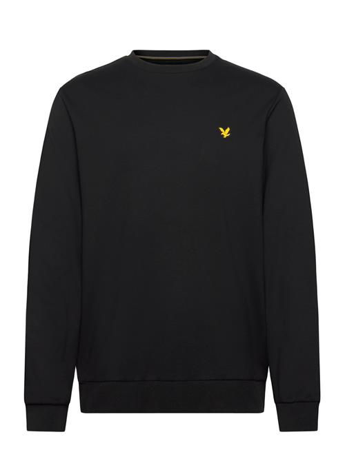 Crew Neck Fly Fleece Lyle & Scott Sport Black