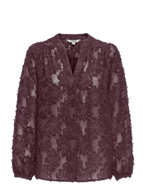 Se Onlkorsa Ls Jaquard Shirt Wvn ONLY Purple ved Booztlet