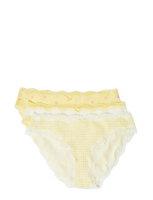 Jimma - 3 Briefs Etam Yellow