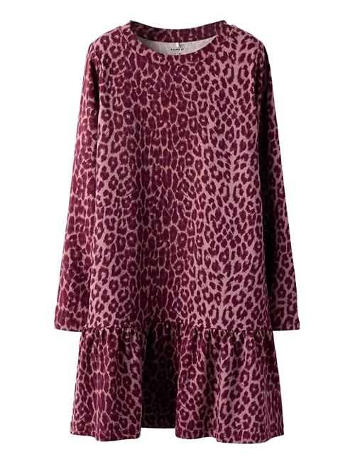 Nkfnuni Ls Dress Name It Burgundy