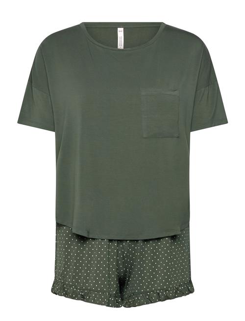 Pj Short Jersey Loosefit Dot Hunkemöller Green