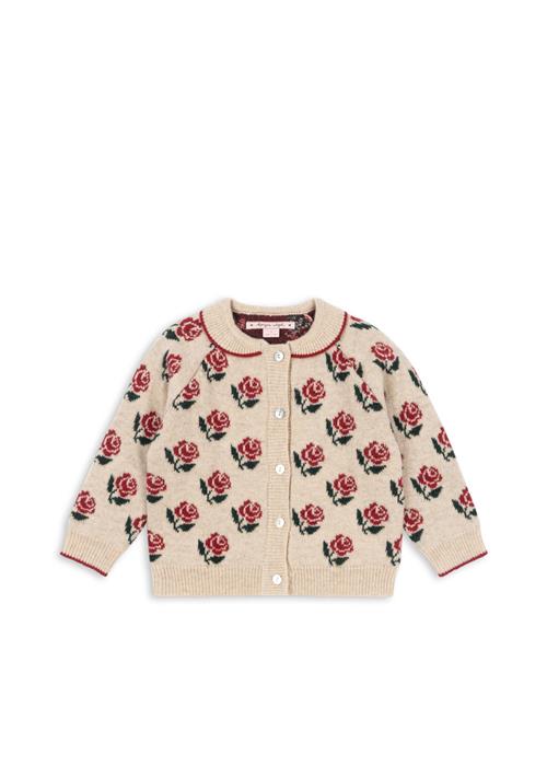 Konges Sløjd Belou Cardigan Med Strikket Krave Rose  Rose 12 months  Creme  12 måneder  kvinde