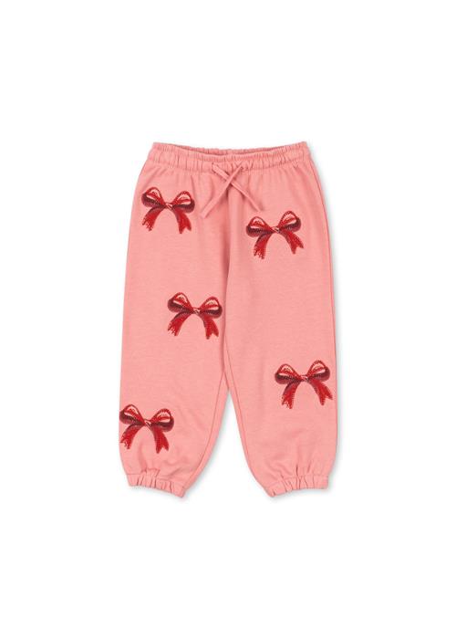 Konges Sløjd Lou Sweatpants Med Sløjfe Strawberry Ice  Strawberry Ice 4 Y  Lyserød  4 år  kvinde