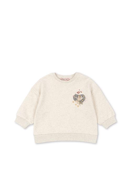 Konges Sløjd Loupy Lou Sweatshirt Off White Melange  Off White Melange 4 Y  Grå  4 år  kvinde